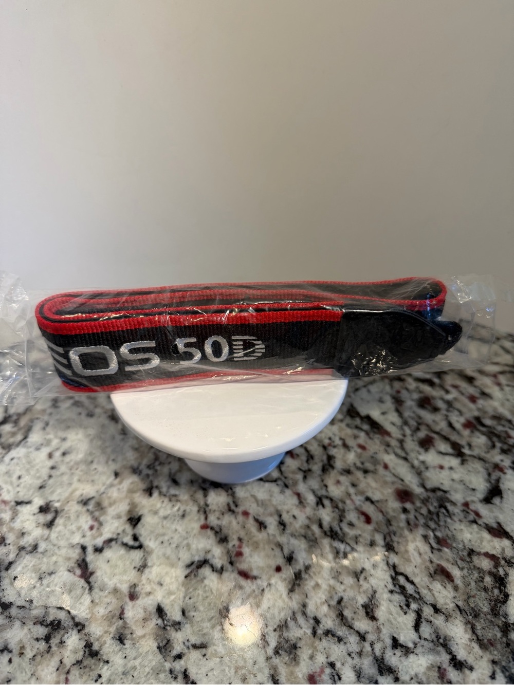 Canon NWOT Camera Neck Strap - Black with Red Trim and White Lettering